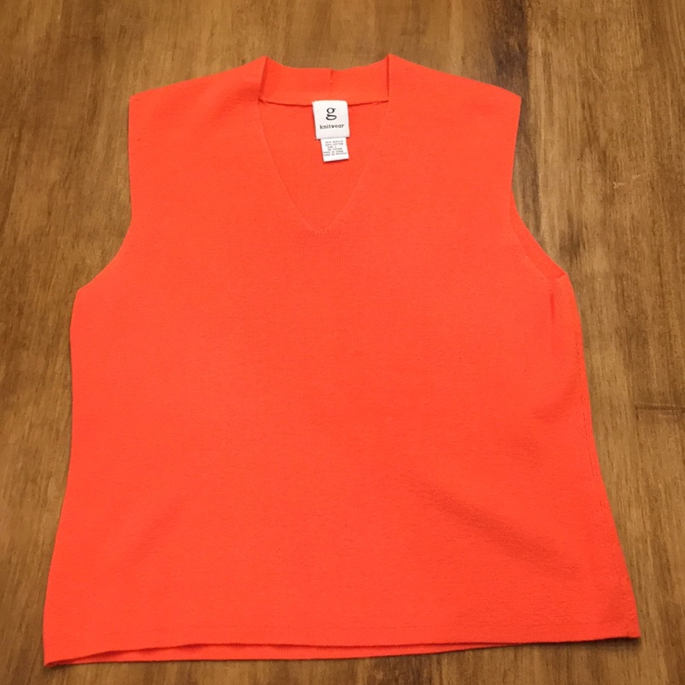 Knit V Neck Top